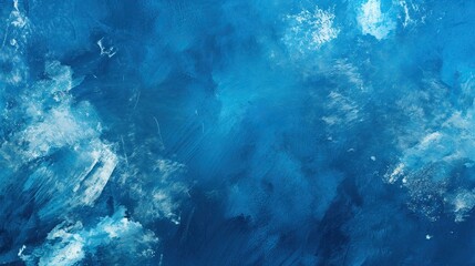 Abstract grunge blue and white textured painting background