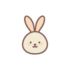 Rabbit transparent, simple icon, PNG, can be used easily and conveniently.