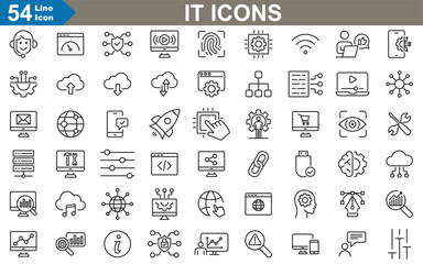 It outline Icons set vector illustrator. 