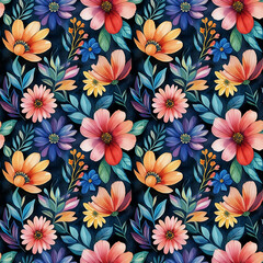 Elegant Floral Watercolor Pattern