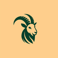 Illustrator design Creative Goat logo design goat icon modern company logo, Goat logo icon vector design