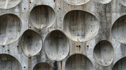 concrete wall with unique hole shapes and textures a premium collection for designers texture photography