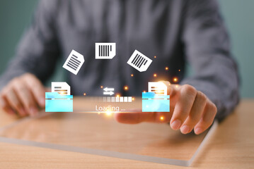 Cloud backup data download management, Exchange file copy, DMS loading. Data transfer technology...