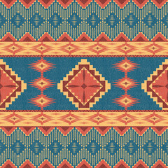 Fabric pattern native american design geometric pattern navajo , boho , american indian
style...