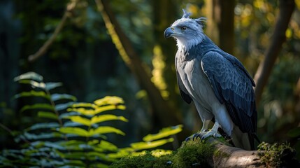 Obraz premium harpy eagle in its natural habitat - rainforest animal