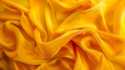 Fototapeta premium An abstract image of flowing yellow fabric