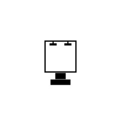 Billboard icon isolated on white background