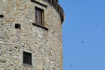 Il Castello Fieschi a Varese Ligure in provincia di La Spezia, Liguria, Italia.