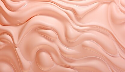 Fototapeta premium 3d render of a smooth liquid surface with soft folds