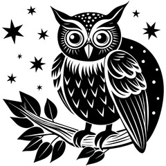 create-a-vector-silhouette-of-an-owl-perched-on-a