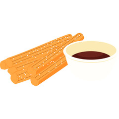 Flat Dessert Illustration