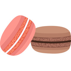 Flat Dessert Illustration