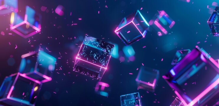 Blockchain technology, large blocks disassemble into small cubes