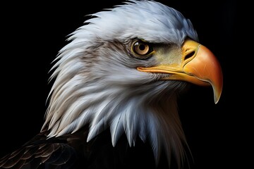 Obraz premium A eagle, symbolizing freedom and sharp focus.