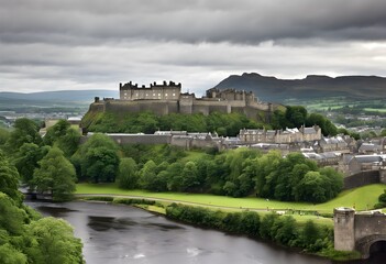 Fototapeta premium A view of Stirling Castle in Scotland