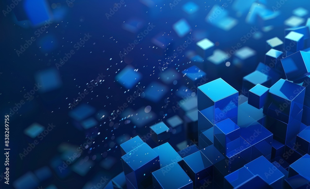 Poster blocks of information collected within a nanostructure. the future of computers and blockchain. abst
