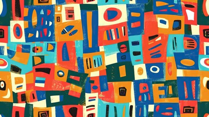 marker painting seamless pattern abstract background in colorful bright vivid tone, freedom fun liberal concept, doodle pattern grungy artistic design