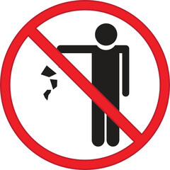 Allowed Throw Rubbish, Waste, Garbage in Bin Symbol