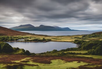 A view of the Isle of Arran in Scotland
