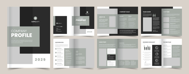 Company Profile Brochure Layout, Business Brochure Template