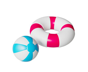 여름 비치 볼 튜브 Summer Beach Ball and Tube