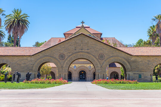 Main Entrance Archway of Stanford University Quad