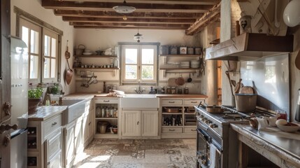 kitchen interior of the house