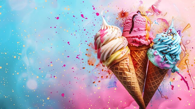 A neighborhood ice cream social with homemade desserts