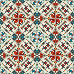 Traditional Bulgarian embroidery vector pattern