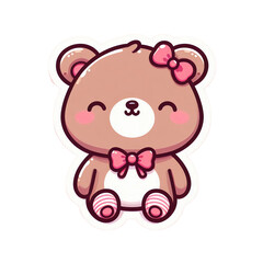 Naklejka premium teddy bear stiker