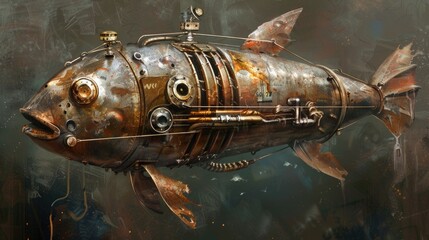 Fototapeta premium Steampunk Herring