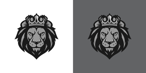 Illustration of a Lion Mascot Logo Design for a Sports or E-sports Team. Logo Inspiration Template Esport Game Sports Lion Mascot. Lion King Mascot Vector.