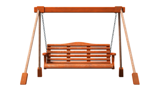 swing set, isolated on a white background.