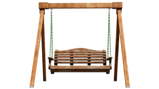 swing set, isolated on a white background.