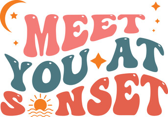 Meet you at sunset wavy tshirt web