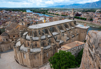 Tortosa Cathedral with views of the city and the Ebro River