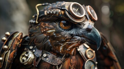Obraz premium Steampunk Nightjar.