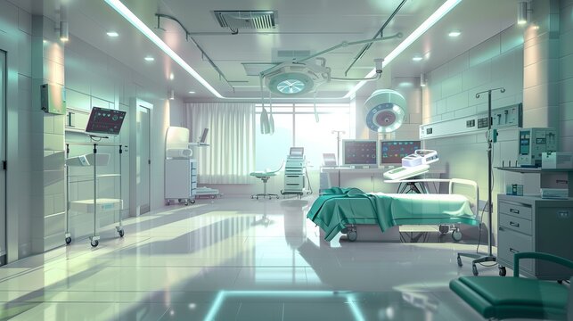 Moderner Operationssaal mit fortschrittlicher Ausstattung