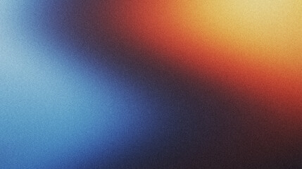 Grainy noise gradient background seamlessly transitions from yellow and orange to blue