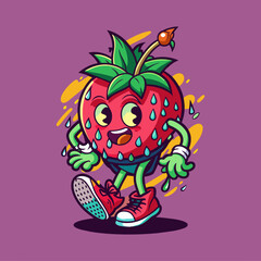 strawberry in the form of heart