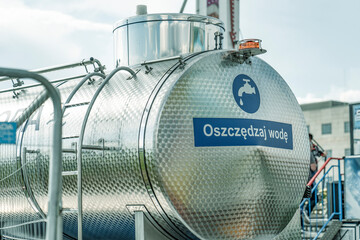 Beczkowóz, dystrybucja wody
