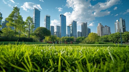 Fototapeta premium Ecofriendly practice city offers incentives