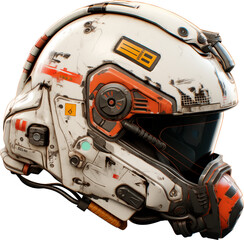 Fototapeta premium futuristic motorcycle helmet