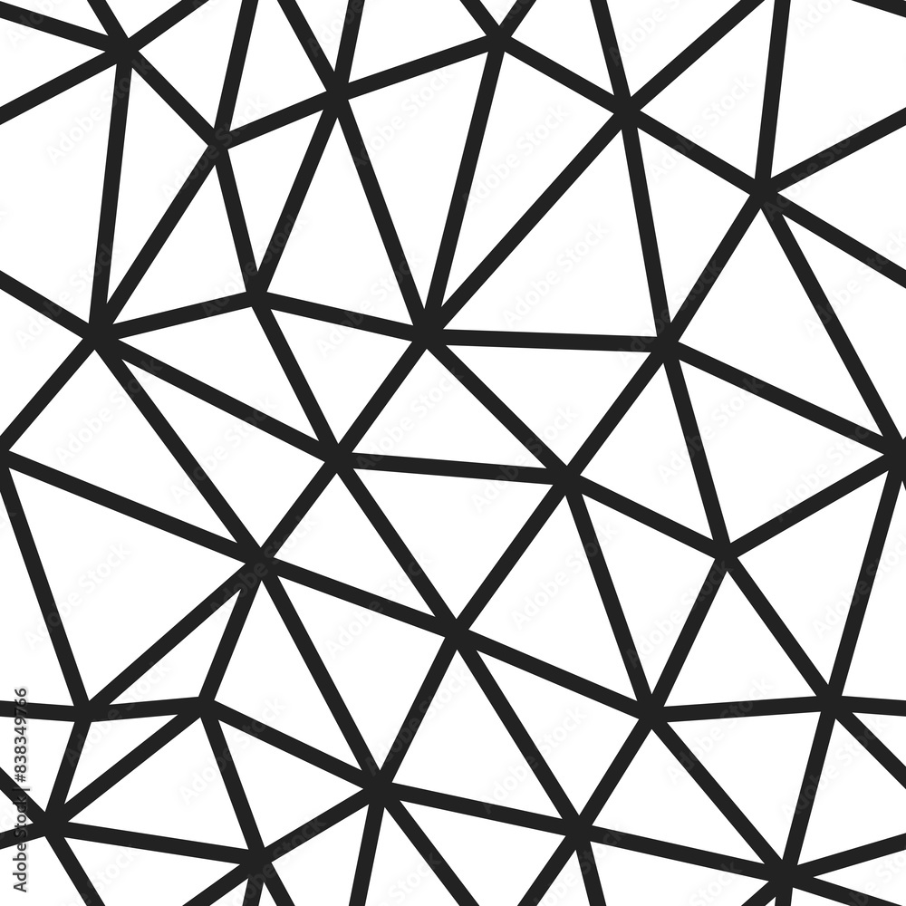 Poster minimal geometric background. large triangles size. medium lines weight. repeatable pattern. seamles