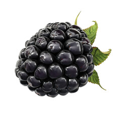 Blackberry isolated on transparent background