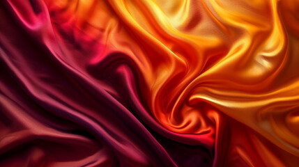 Fototapeta premium Orange and Maroon silk background