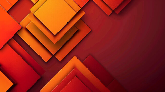 Orange and Maroon square shape background presentation design. PowerPoint and Business background.