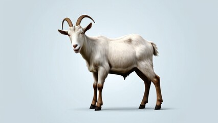 Fototapeta premium young goat on a farm