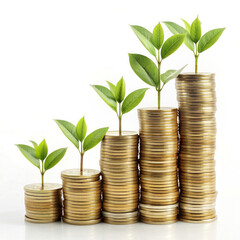 Making Your Money Grow on a White Background