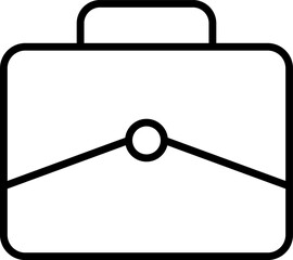 Briefcase line icon. Case icon set. Bag line icon vector .